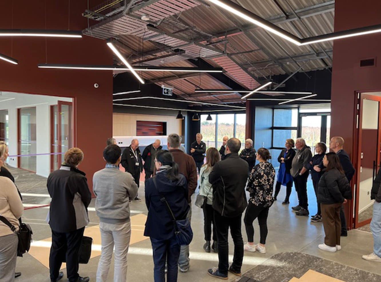 Members of the NZ Institute of Food Science and Technology tour the Foodeast Haumako facility