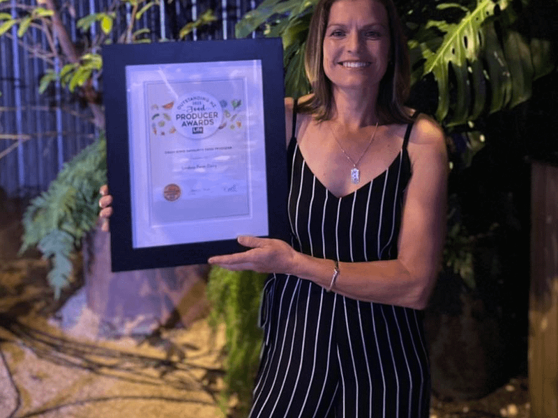 Gold: Lindsay Dairy Farm co-owner Ange Ashton says entering industry awards builds business confidence and profile